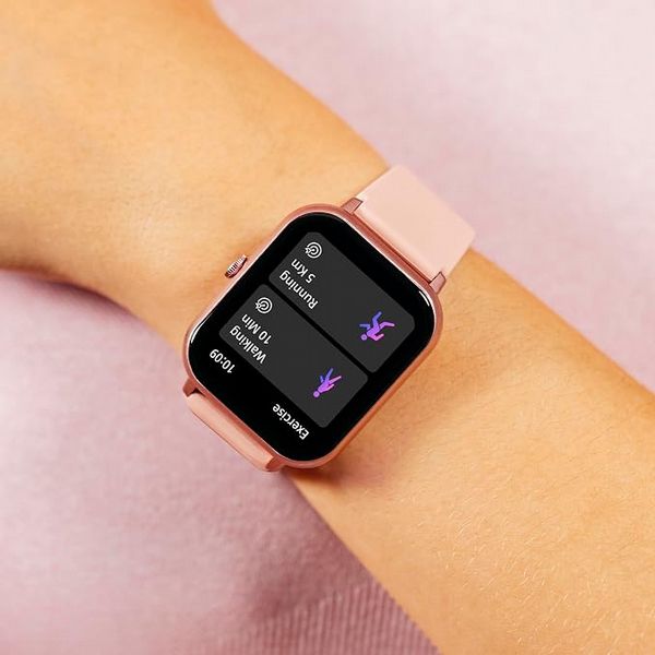 Reflex Active Series 17 Pink Strap Smart Watch