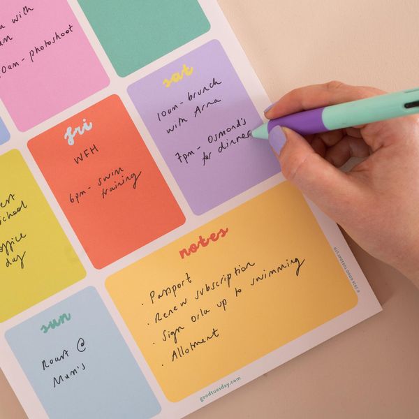 A4 Weekly Planner Pad | Bright Side