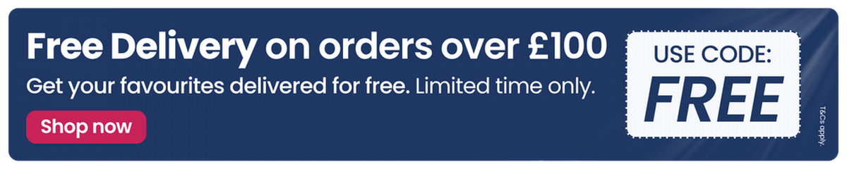 Code: FREE for Free Delivery �100 Spend