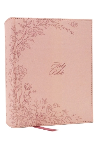 KJV Large Print Bible, Journal the Word: Reflect, Journal or Create Art Next to Your Favorite Verses (Pink Cloth over Board, Red Letter, Comfort Print: King James Version)