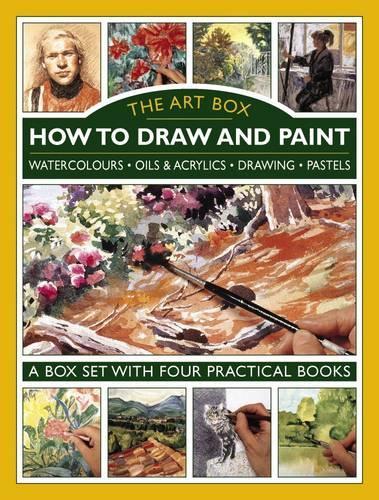  Art Box - How to Draw and Paint (4-Book Slipcase): Watercolours � Oils & Acrylics �...
