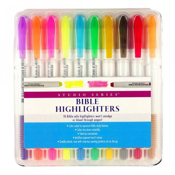 Peter Pauper Bible Highlighters (Set of 10 Gel Highlighters)