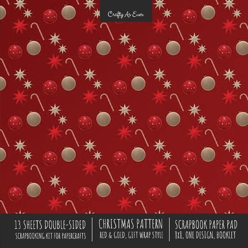  Christmas Pattern Scrapbook Paper Pad 8x8 Decorative Scrapbooking Kit for Cardmaking Gifts, DIY Crafts, Printmaking, Papercrafts,...