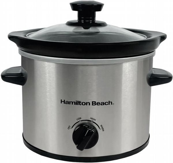 Hamilton Beach 1.8L Slow Cooker Silver Open Box