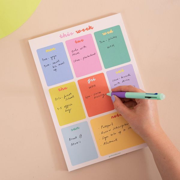 A4 Weekly Planner Pad | Bright Side