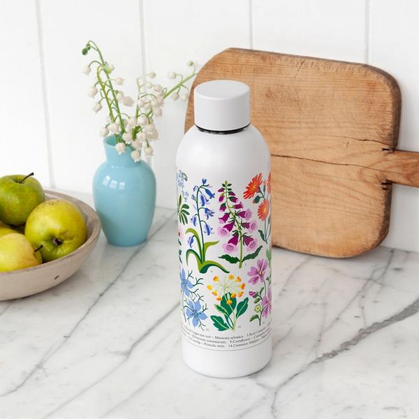 Water bottle - Wild Flowers (stainless steel, 500ml)