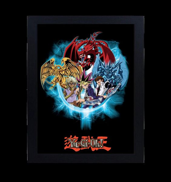 Yu-Gi-Oh! Blue 30 x 40cm Framed Collector Print