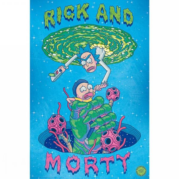 Rick and Morty Portal Hand 61 x 91.5cm Maxi Poster