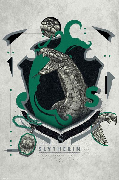 Harry Potter Slytherin Illustrative 61 x 91.5cm Maxi Poster