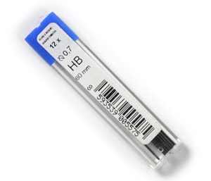 Koh-I-Noor: 12x Fine Graphite Leads 0.7mm Dia. 60mm Long 4162 HB