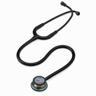 3M Littmann Classic III Stethoscope - 27 inch - Black tubing Rainbow Finish