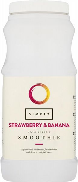Simply Strawberry & Banana Smoothie 1Ltr