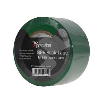 Precision SGR Sock Tape 38mm (Pack of 5) - Green - Size 38mm x 20m
