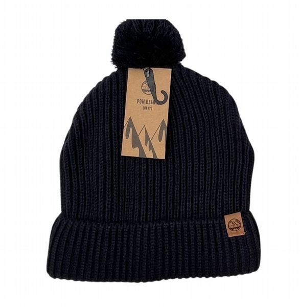 Six Peaks Pom Beanie (Navy)
